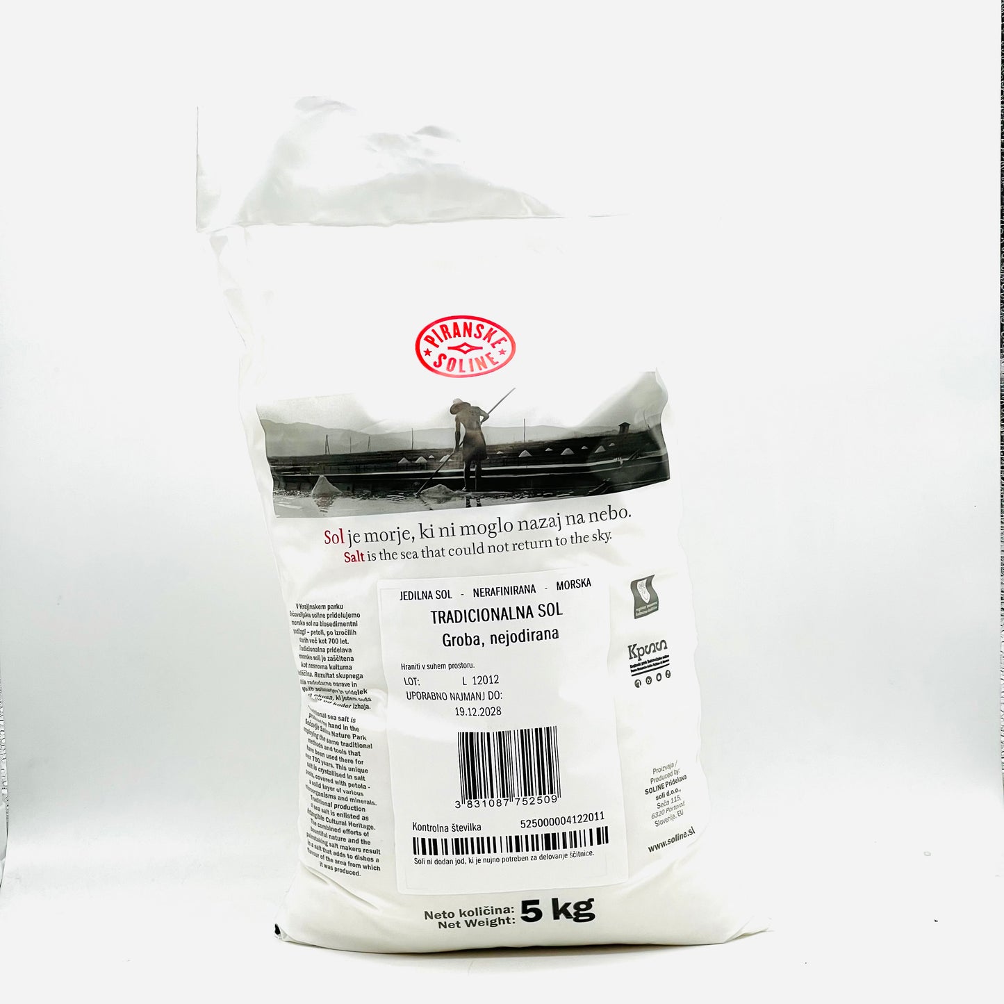 Meersalz grob unjodiert 5 kg - Piranske Soline