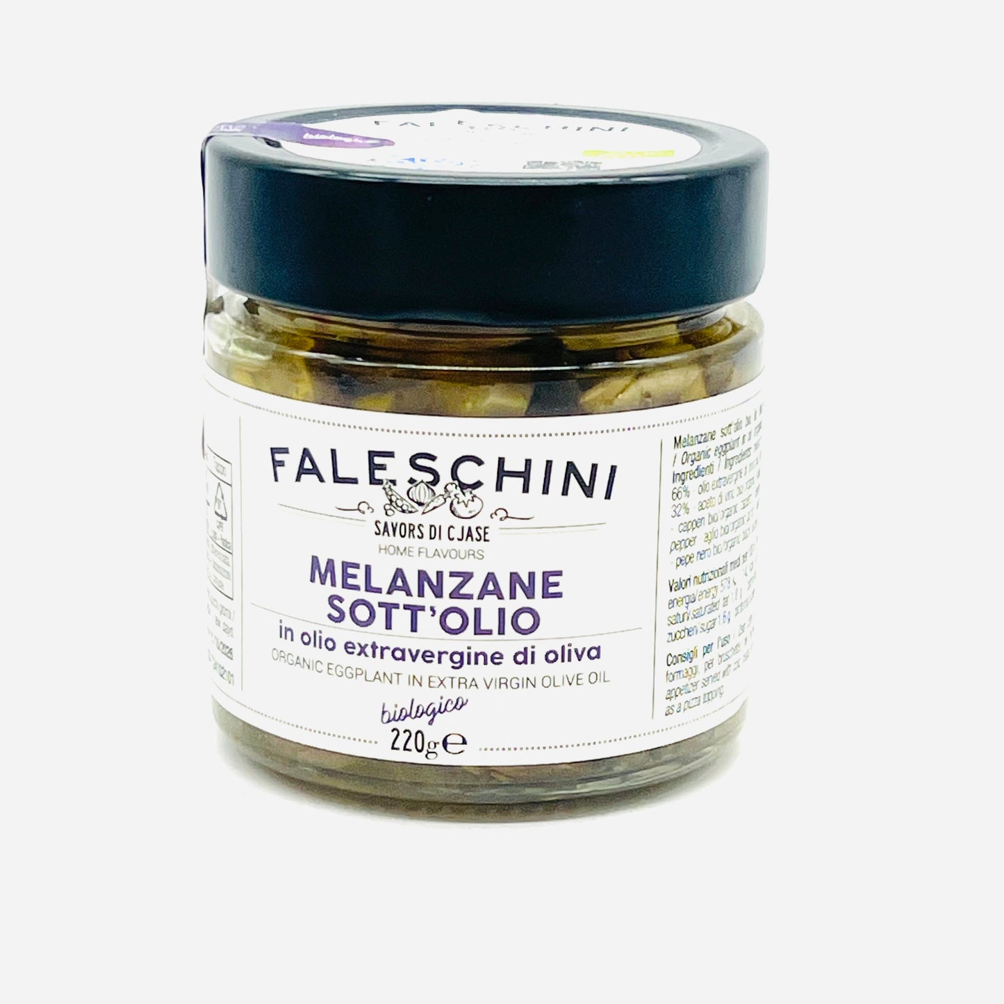 BIO Melanzani in Olivenöl 220g - Faleschini