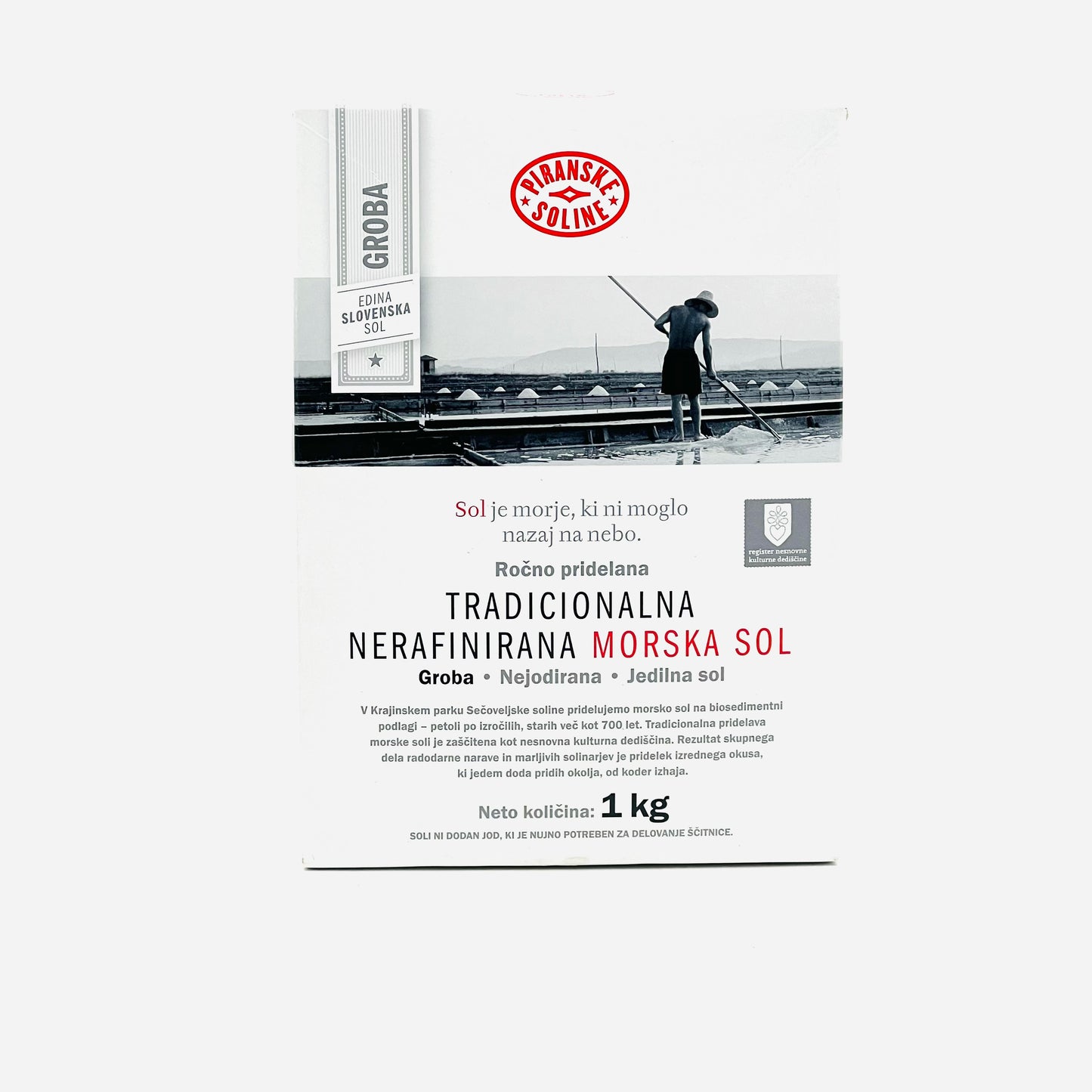 Grobes Meersalz Traditional 1kg - Soline Piranske