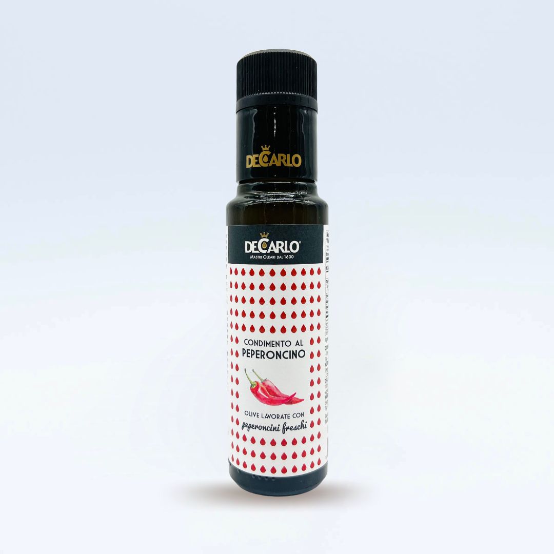 Olivenöl mit Pfefferoni 100ml - Olio de Carlo