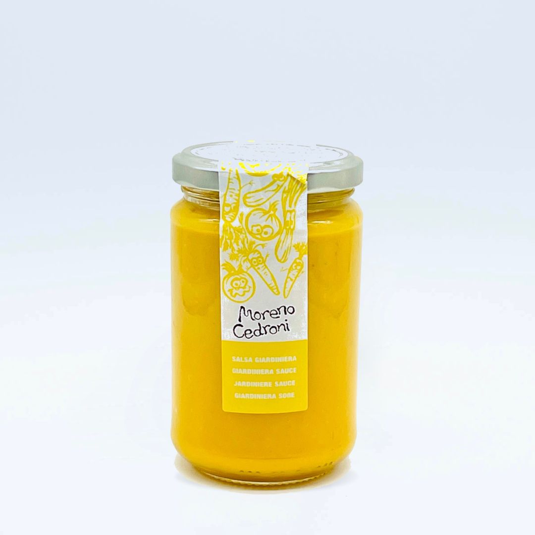 Glas mit Gemüsesauce Salsa Giardiniera von Moreno Cedroni, 290g