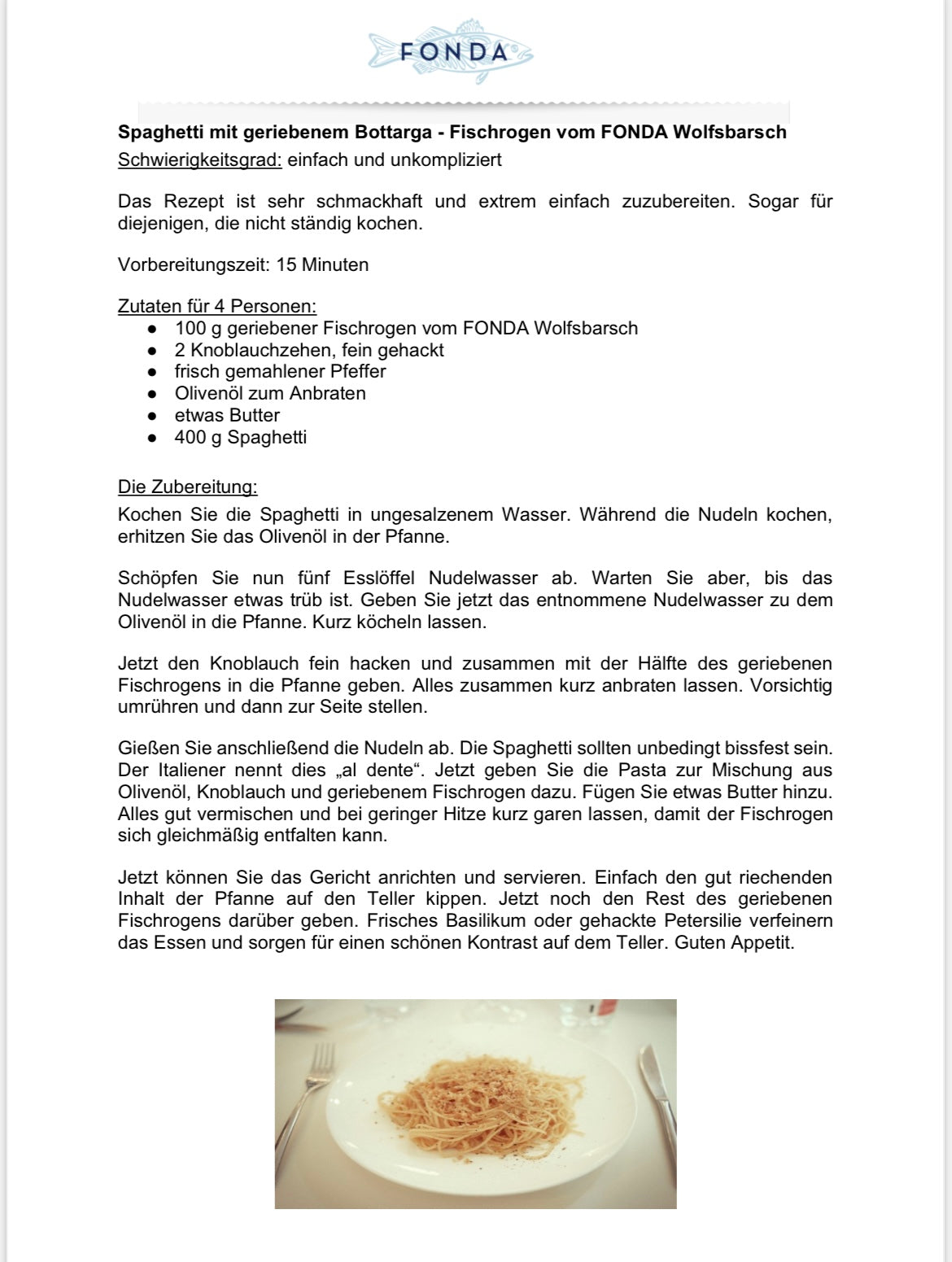 Bottarga - Mediterraner Kaviar vom Wolfsbarsch - Fonda