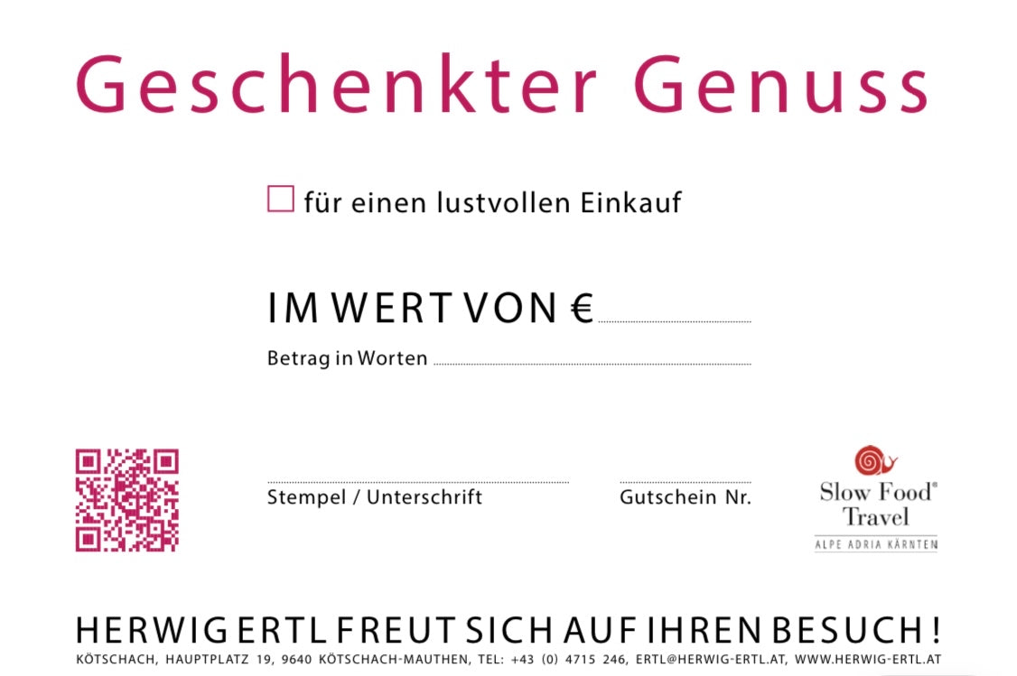 Gutschein - kulinarisches Erlebnis beim Edelgreißler