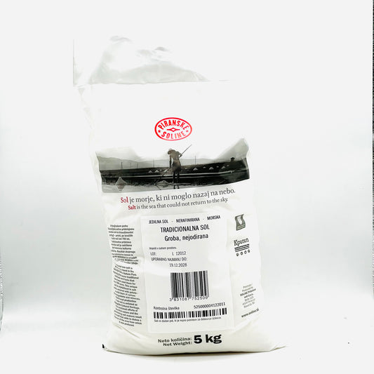 Meersalz grob unjodiert 5 kg - Piranske Soline