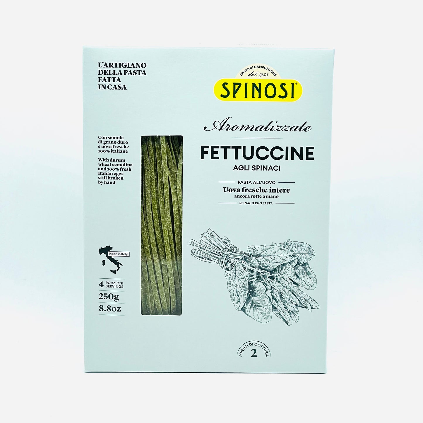 Fettuccine mit Spinat 250g - Spinosi