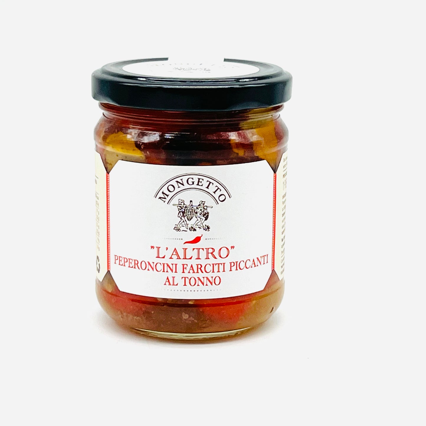 Peperoncini farciti al tonno 195g - Il Mongetto