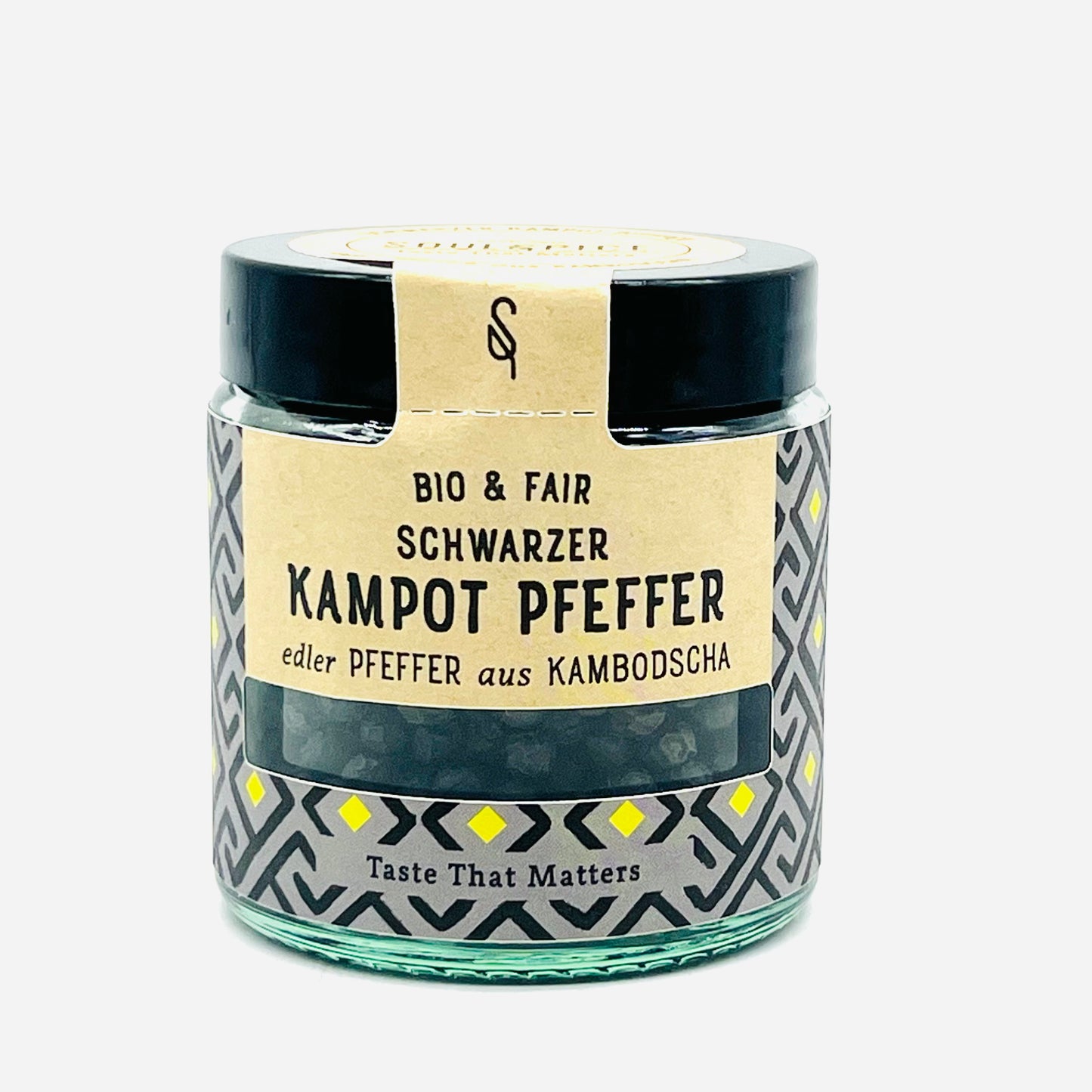 Schwarzer Kampot Pfeffer ganz 60g - Soul Spice BIO Gewürze