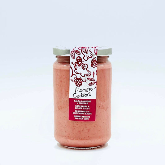 Glas mit Himbeer-Ingwer-Sauce von Moreno Cedroni, 290g