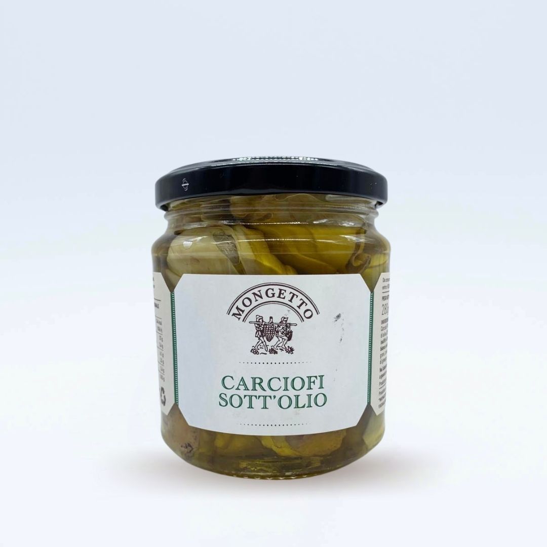 Artischocken in Olivenöl Mongetto eingelegt